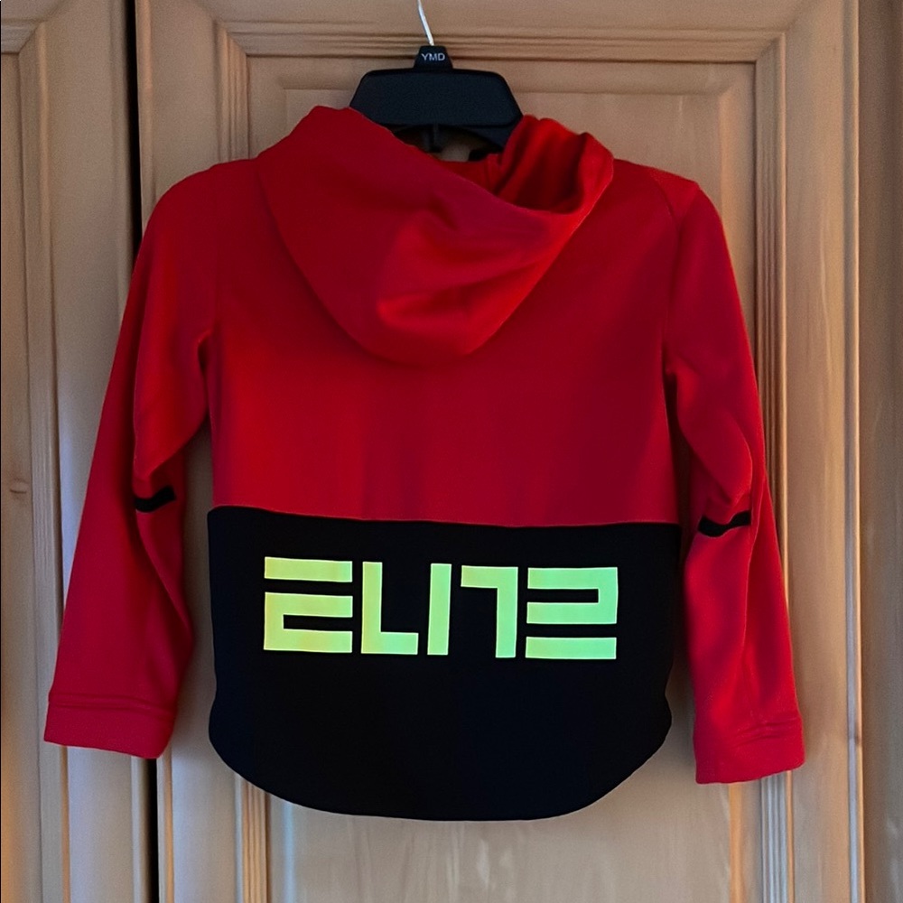 Red and Black Hoodie with ELITE Print